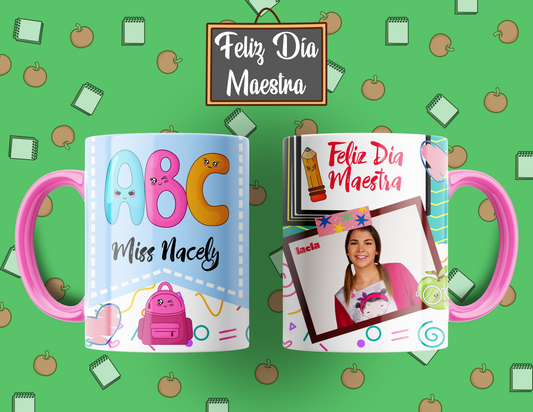 Taza ¨Feliz Dia Maestra¨Foto