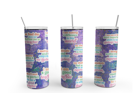 Teacher Affirmations 20oz Tumbler
