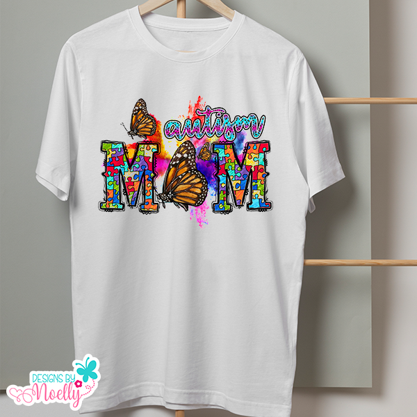 Autism Mom / Autism Awareness T-Shirt / Butterflies
