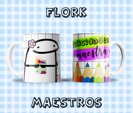 Taza Flork "Felicidades Maestra¨