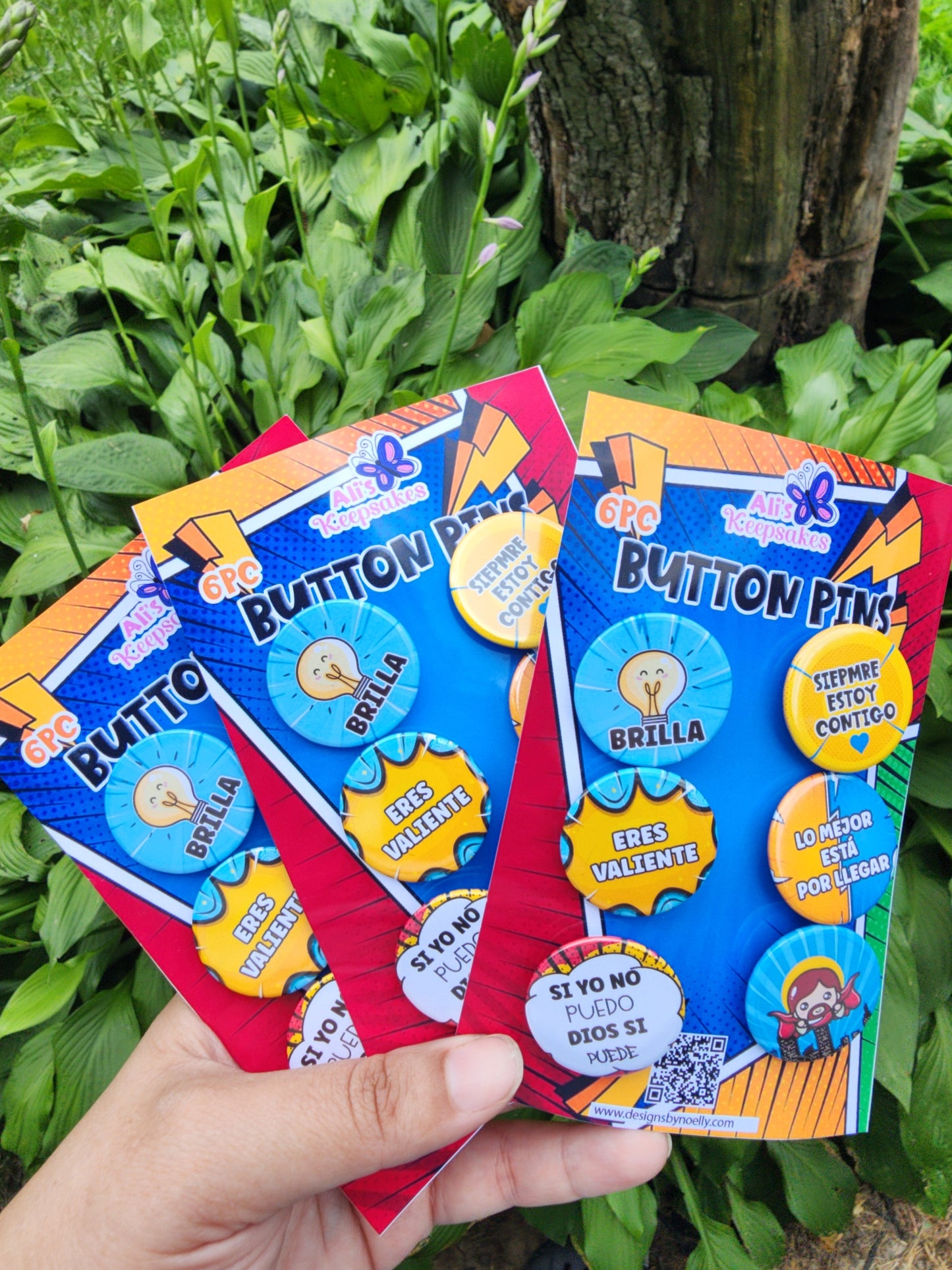 Set of 6 Small Super Hero Theme Pins 1.25"
