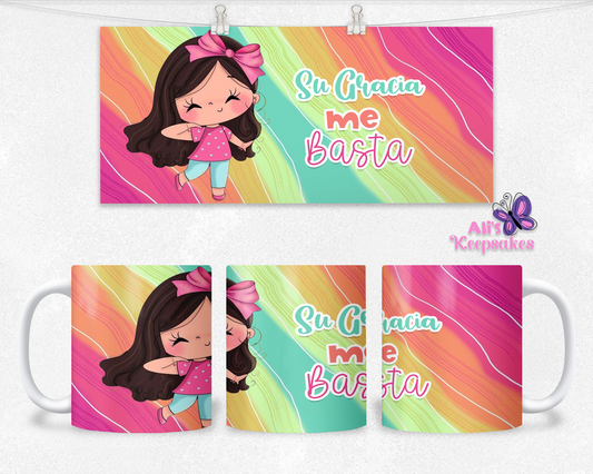 Taza "SU GRACIA ME BASTA"