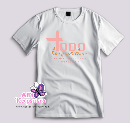 T-Shirt "Todo lo puedo en Cristo"