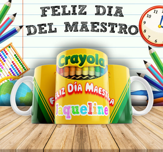 Crayola  Feliz Dia Maestra Taza