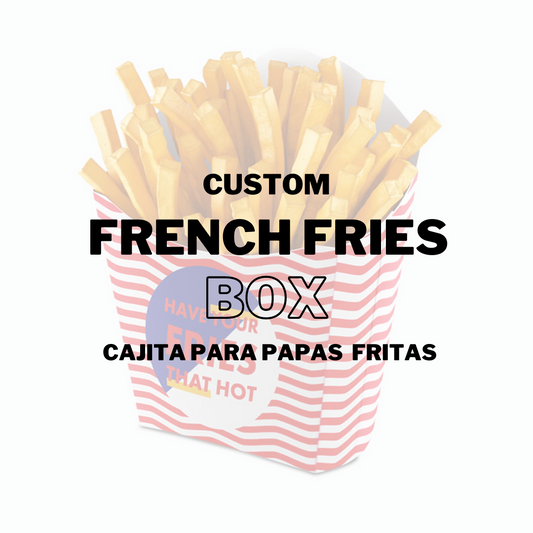 Custom French Fries Box Party Favors 12ct