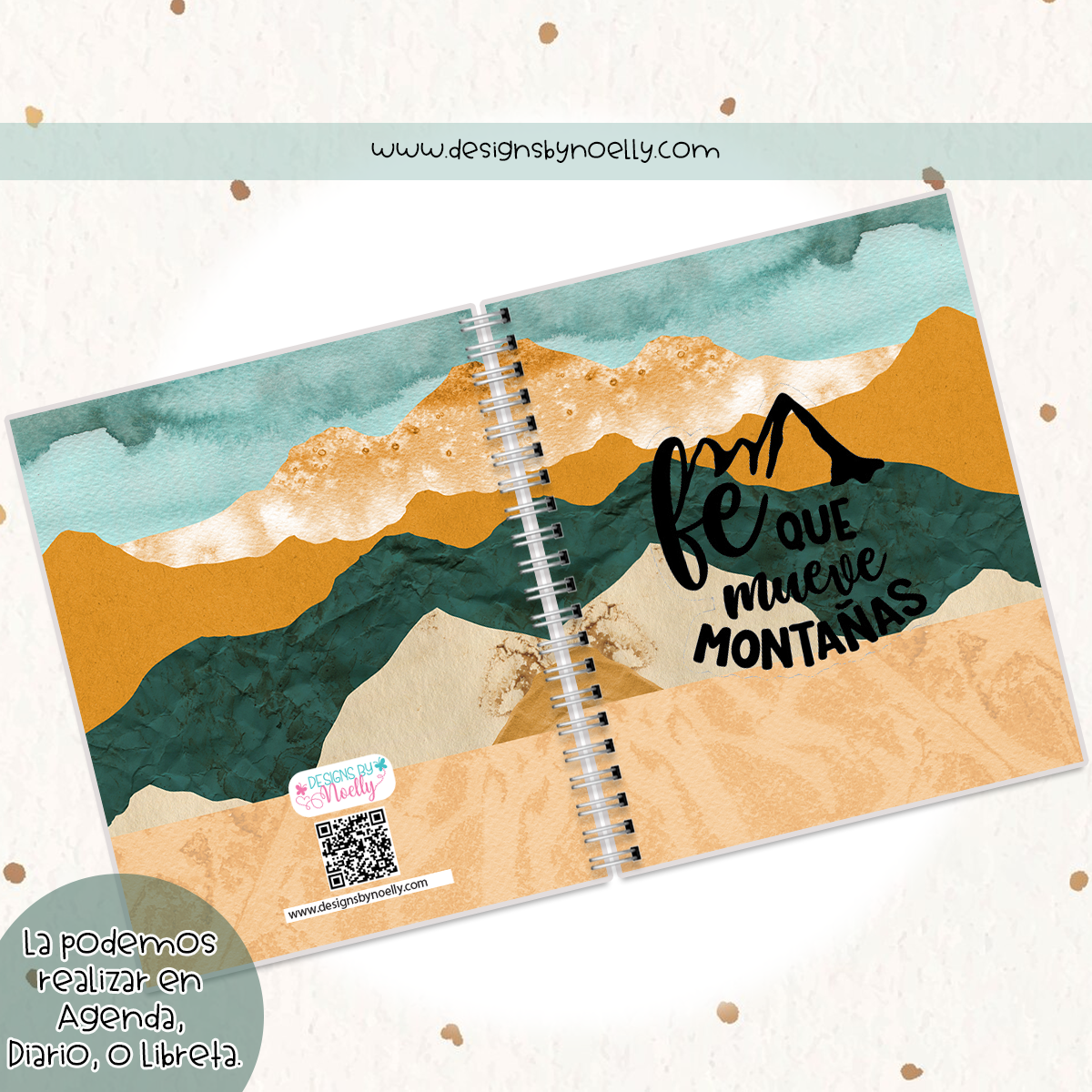 Fe Que Mueve Montanas / Agenda / Planner / Libreta / English/ Spanish