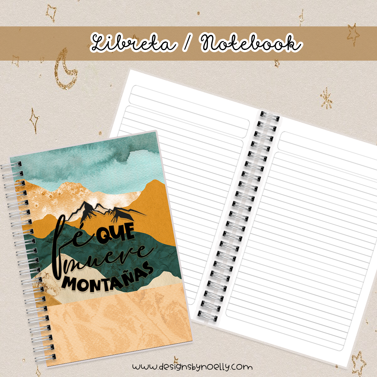 Fe Que Mueve Montanas / Agenda / Planner / Libreta / English/ Spanish