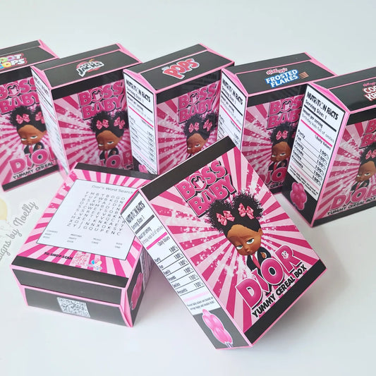 Boss Baby Pink Party Favors