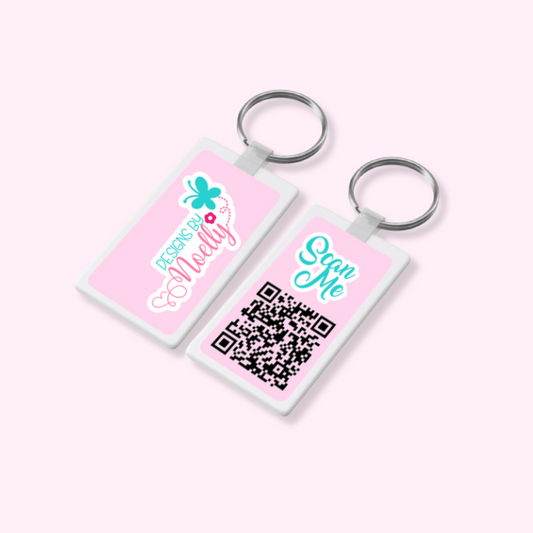 Key Chain with QR Code &  Logo