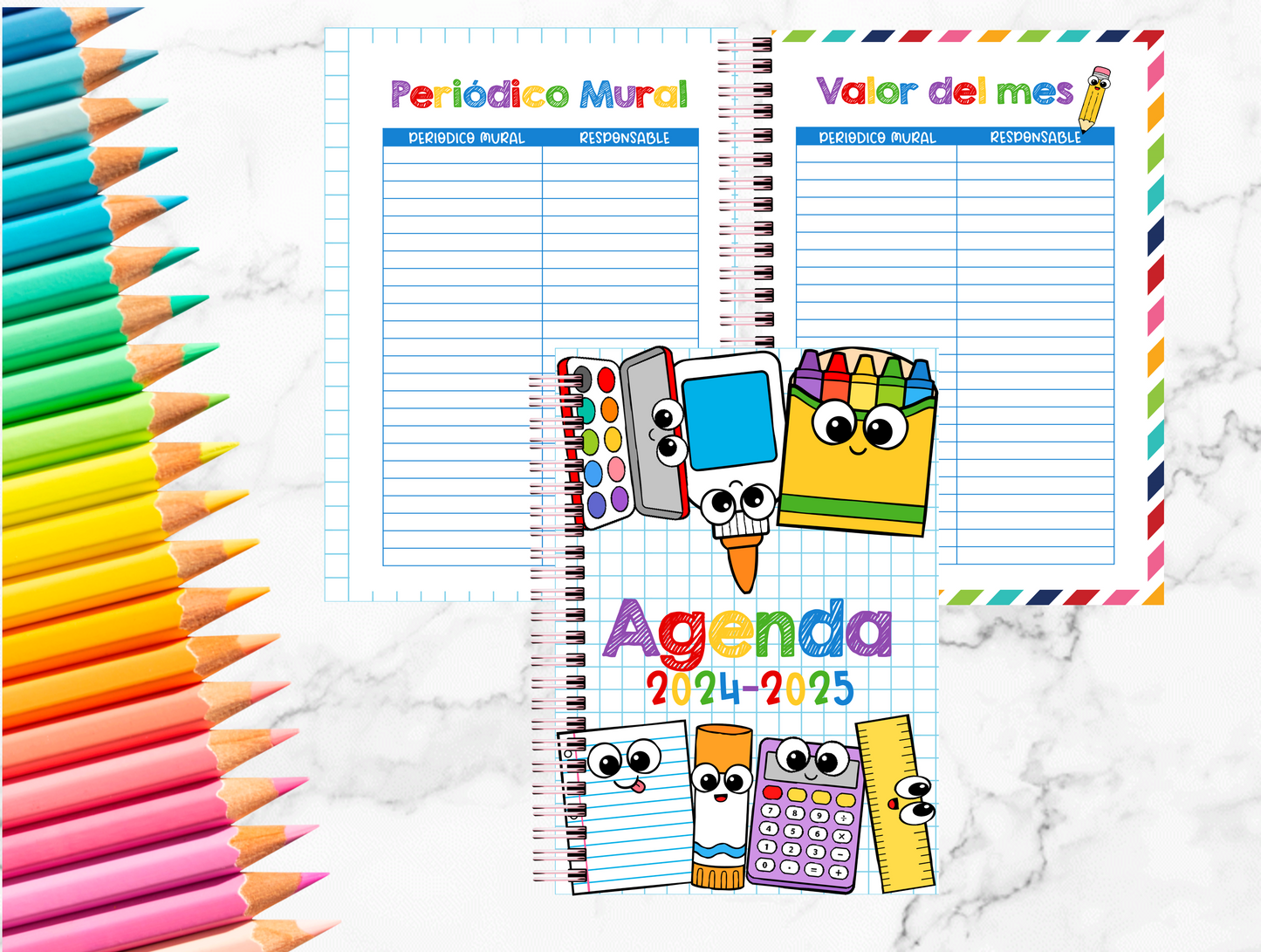 Agenda Escolar / School Year Planner/ Maestras / Estudiante