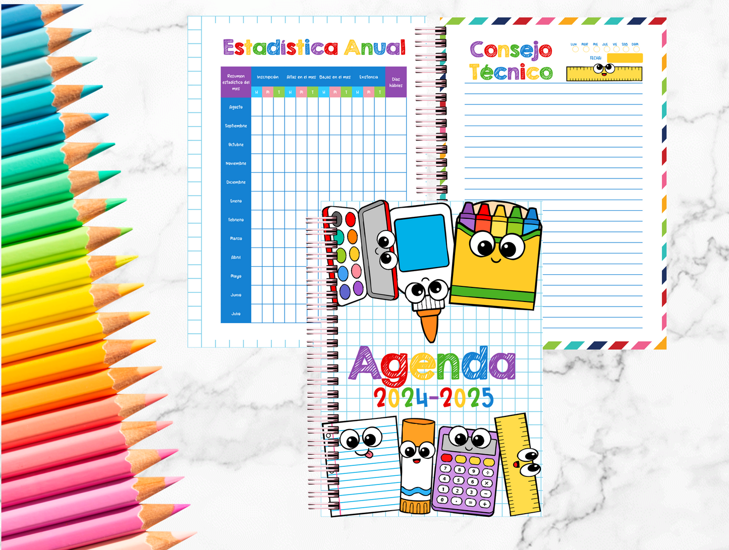 Agenda Escolar / School Year Planner/ Maestras / Estudiante
