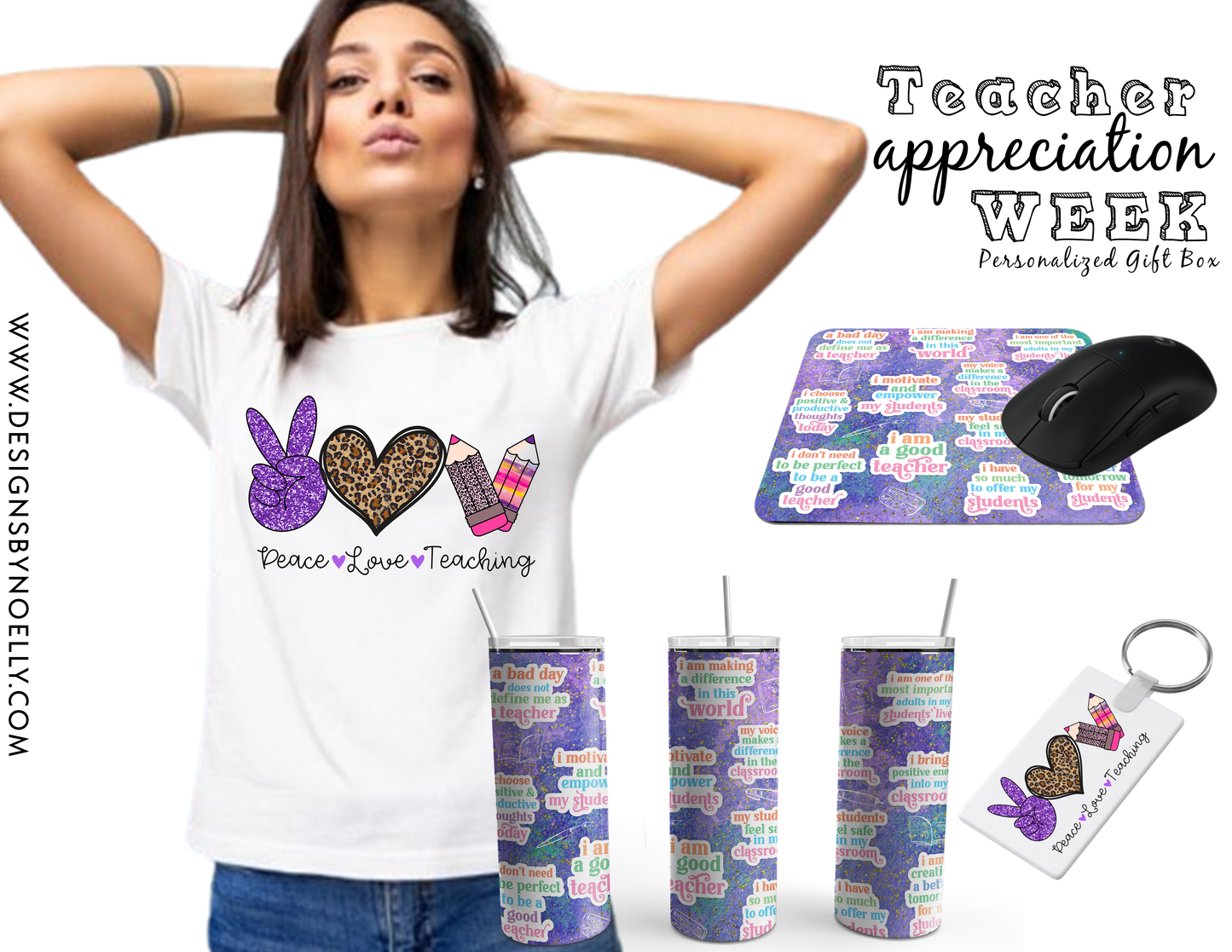 Peace, Love, Teaching, Affirmations , Teacher Appreciation Gift Box