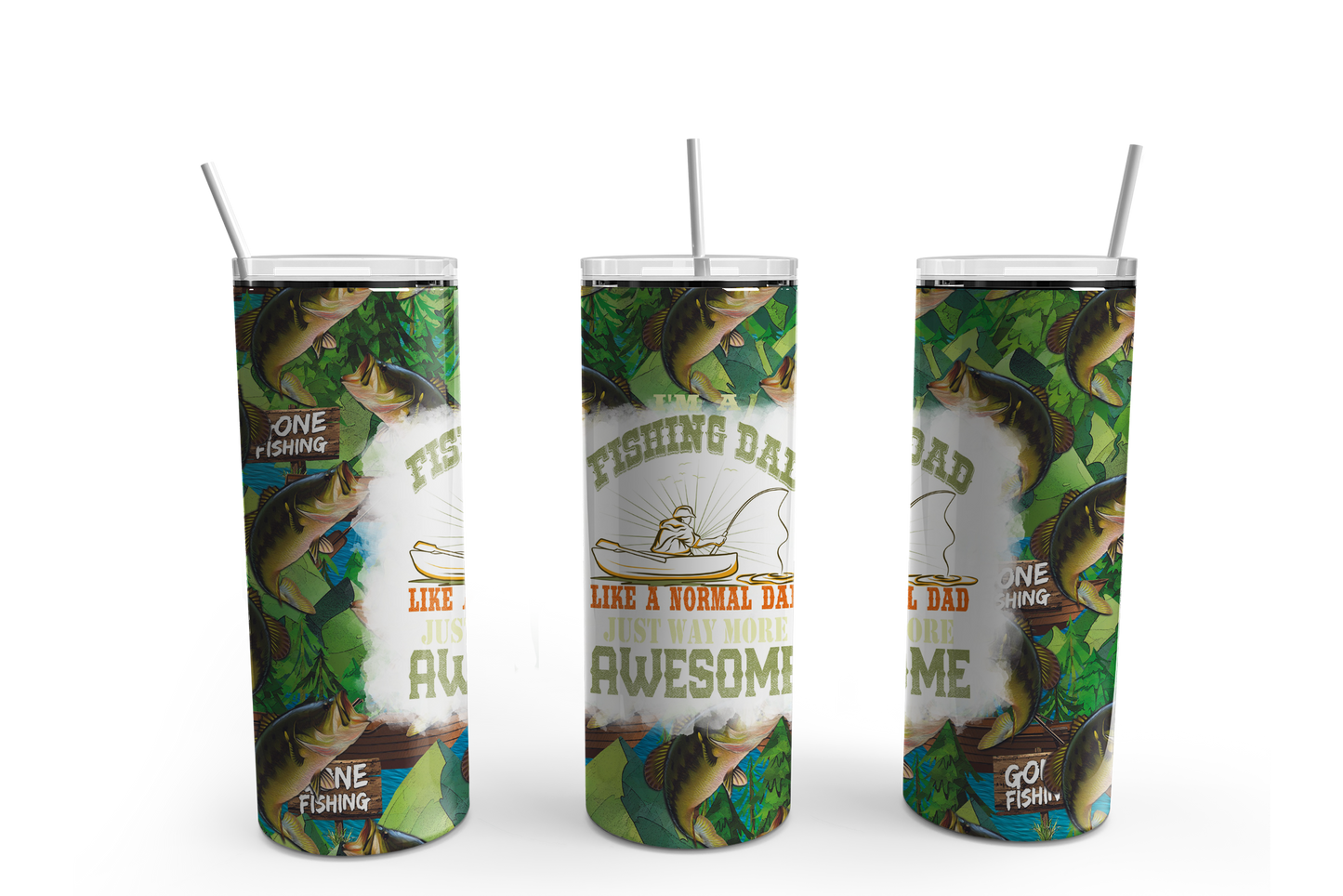 Fishing Dad 20oz Tumbler / Father's Day / Dad