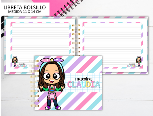 Cute Teacher Pocket Notebooks / Libretas de Bolsillo / Teacher's Gift / Students / Estudiantes / Maestros