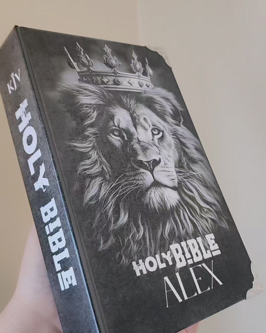 Biblia Varón de Valor  | Negra & Gris | Letra Grande | Reina Valera 1960