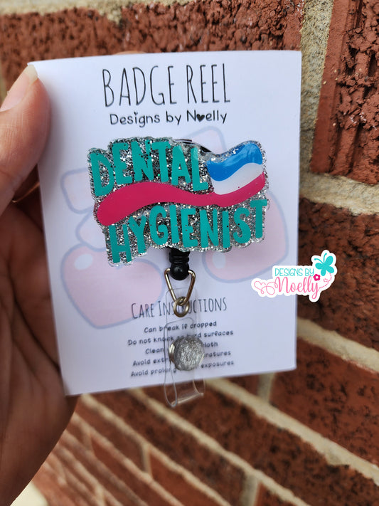 Dental Hygienist Badge reel