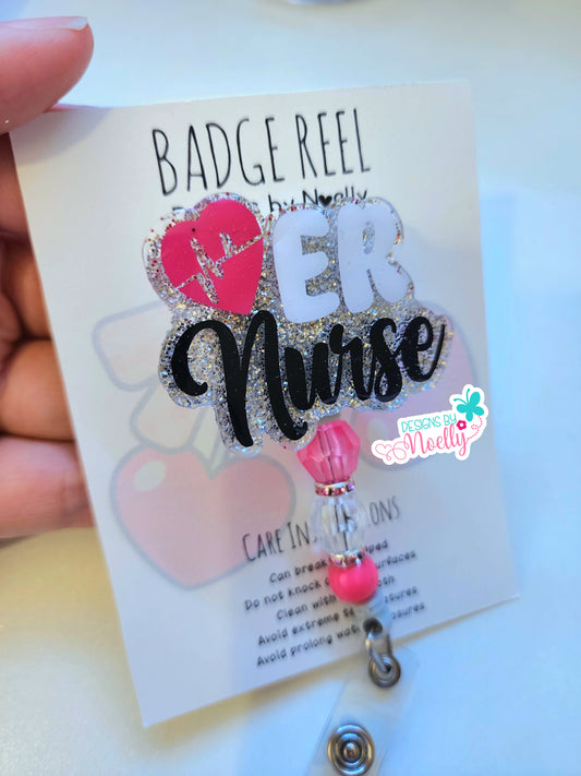 ER Nurse Badge Reel