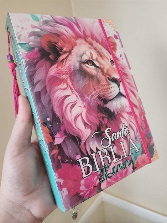 Biblia L-Floral // Lion of Judah  Letras Grandes