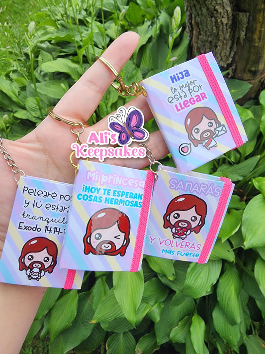 Mini Post-it Keychains / Llavero Porta Post-its Mini