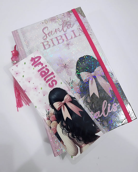 Biblia Para Niñas "Bella" | Rosa | Flores | Reina Valera 1960 | Kid's Bible | Girls