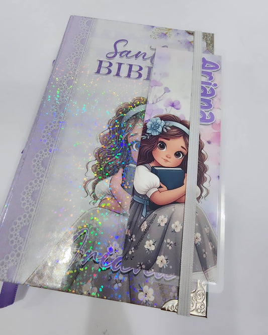 Biblia Para Niñas Lilly | Violeta | Flores | Reina Valera 1960 | Girl's Bibles| Kids Bibles | NKJV