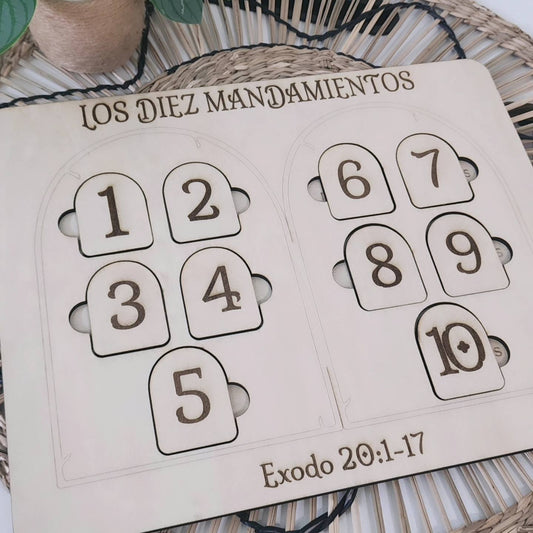 Rompecabezas "Los 10 Mandamientos" | Wood Puzzle "The 10 Commandments"