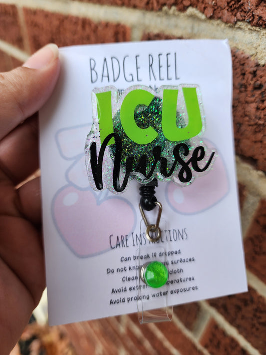 ICU Nurse Badge Reel (1pc)