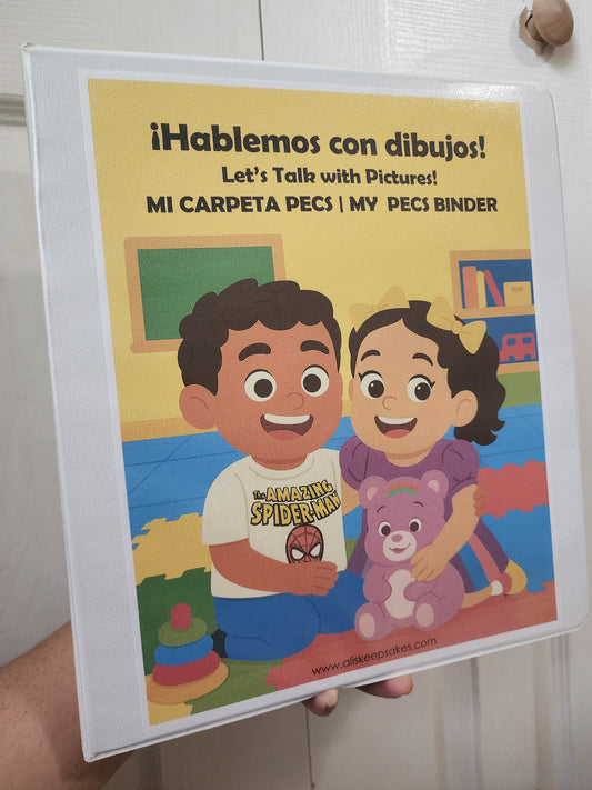 PECS Communication Binder | ABA Therapy | Carpeta PECS | Learning | Non verbal | Autism
