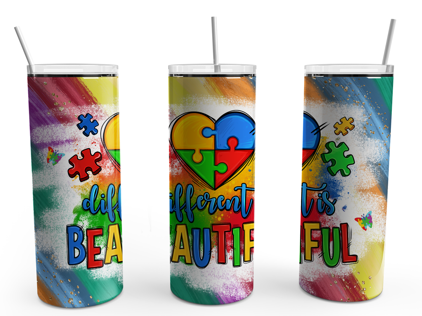 Different But Beautiful Autism Tumbler 20z