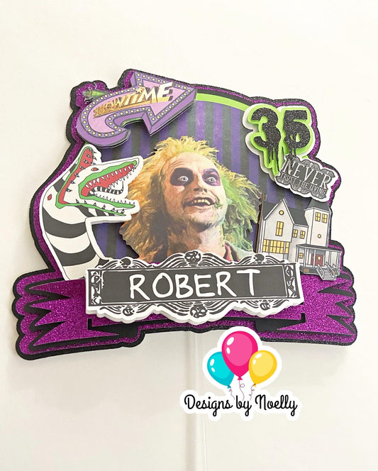 Beetlejuice Cake Topper