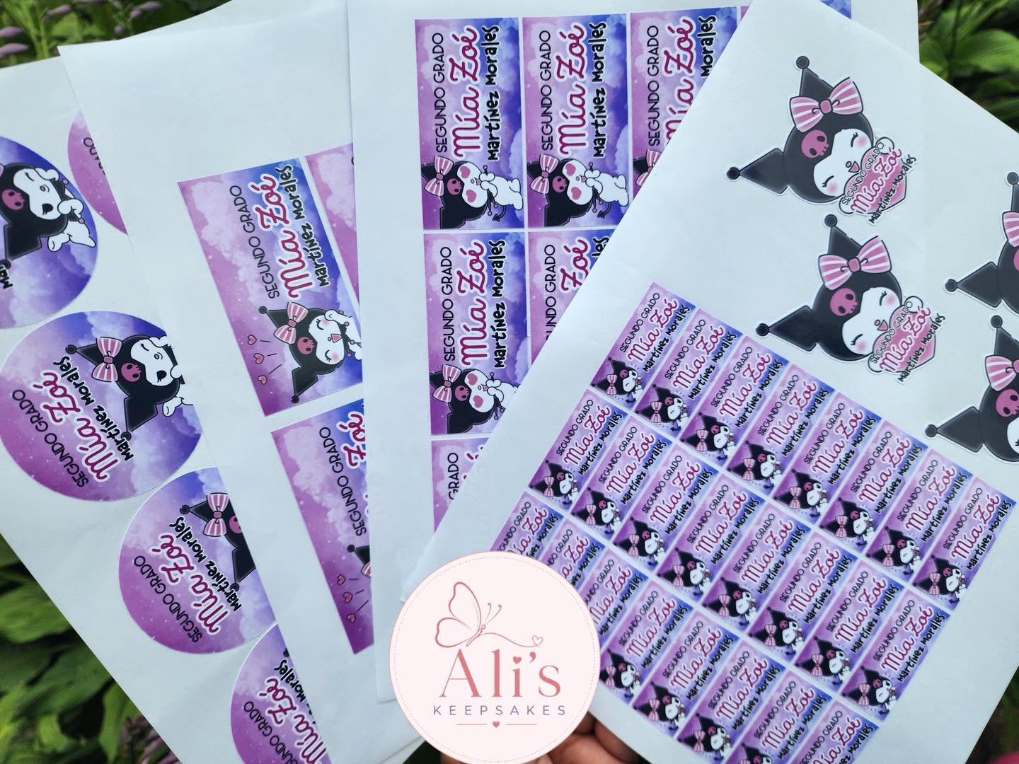 Etiquetas Escolares Personalizadas - Holográfico