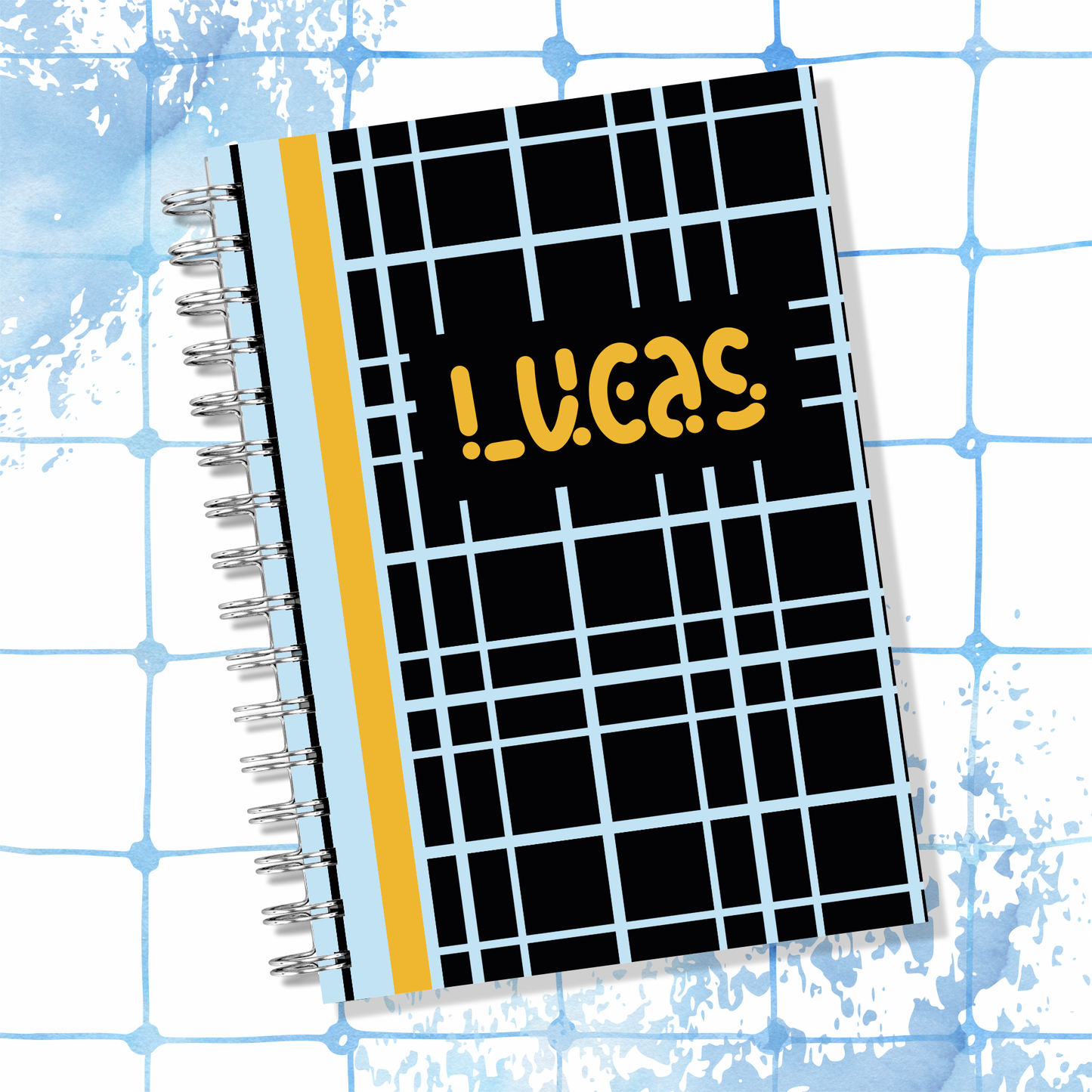 Lines Spiral Notebook / Grade Tracker / Schedule / Assignments