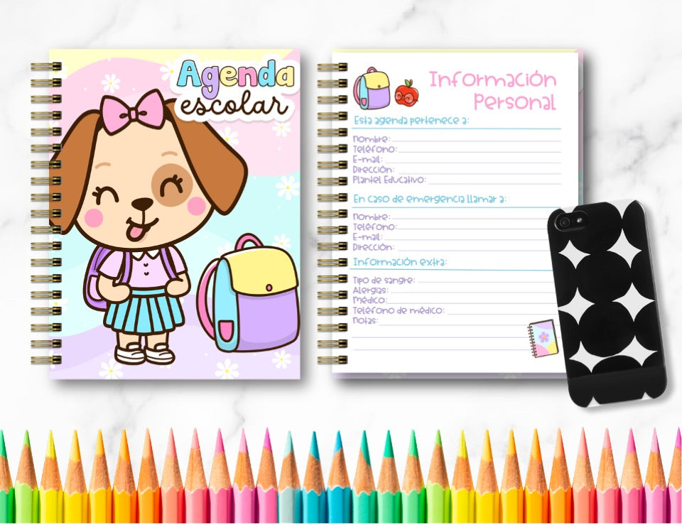 Agenda Escolar   / Nenas / Girl School Planners / Agendas