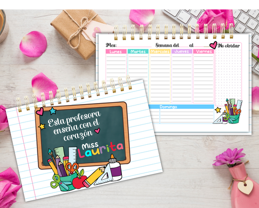 Weekly Planner for Teacher's / Organizador Semanal Maestros