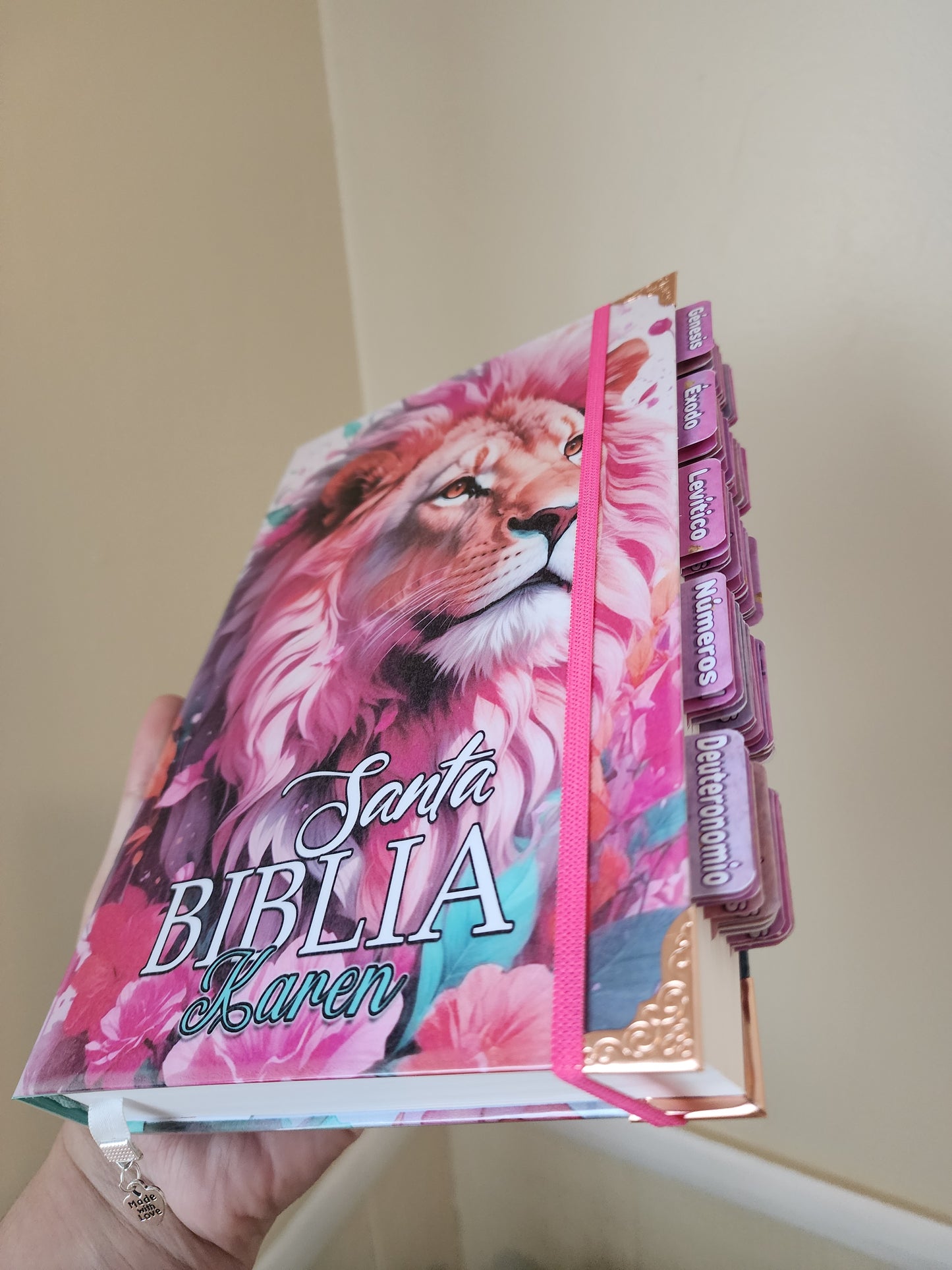 Biblia L-Floral // Lion of Judah  Letras Grandes