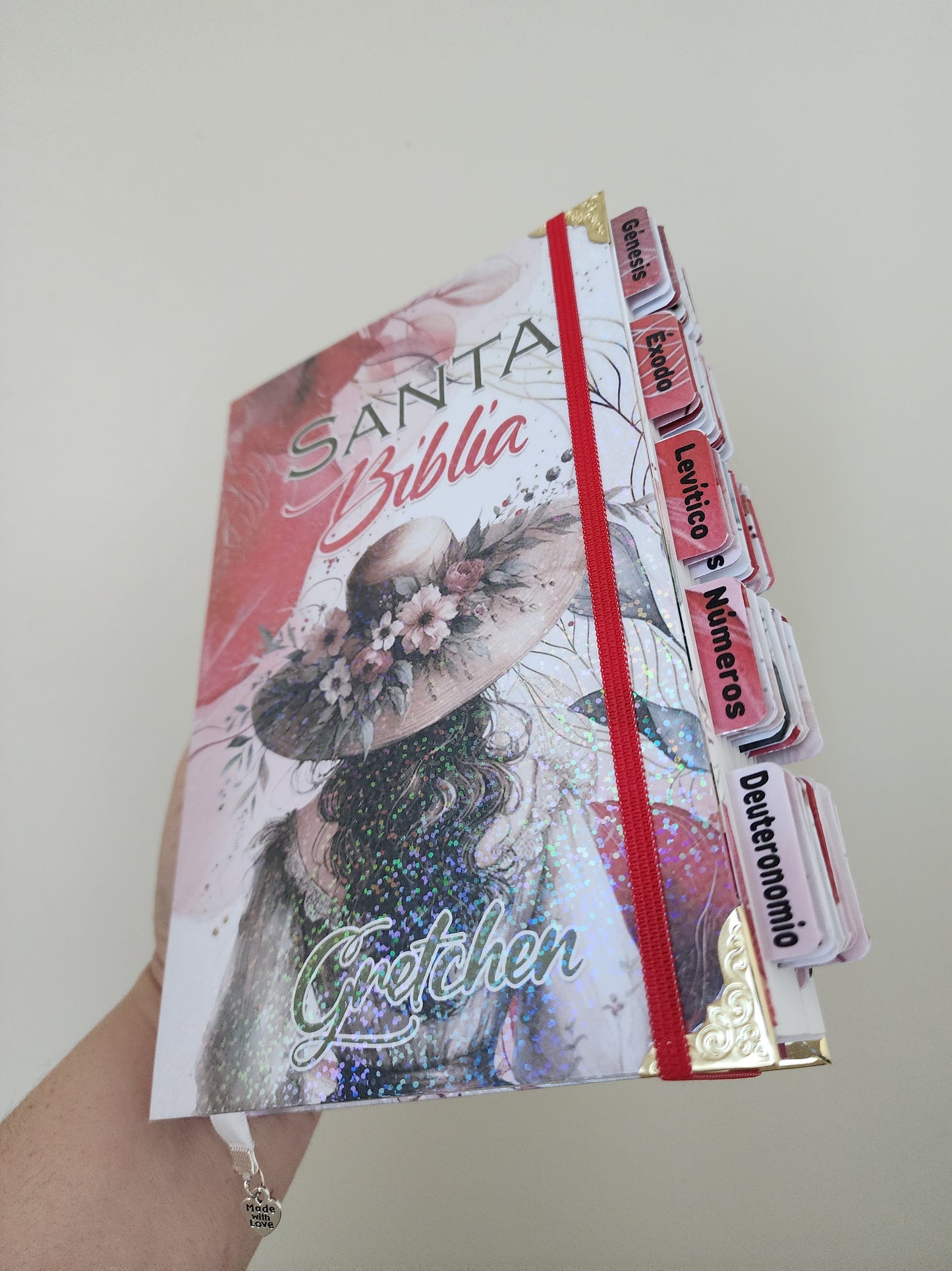 Biblia R-Victoriana  | Reina Valera 1960 | NVI  | KJV | Flores | Roja | Flowers | Red Woman's Bible | Holy Bible