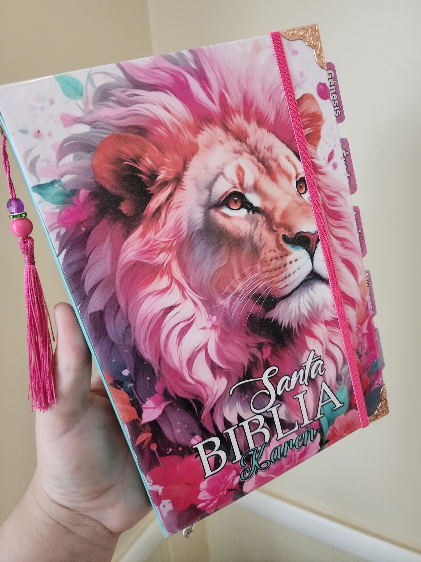 Biblia L-Floral // Lion of Judah  Letras Grandes