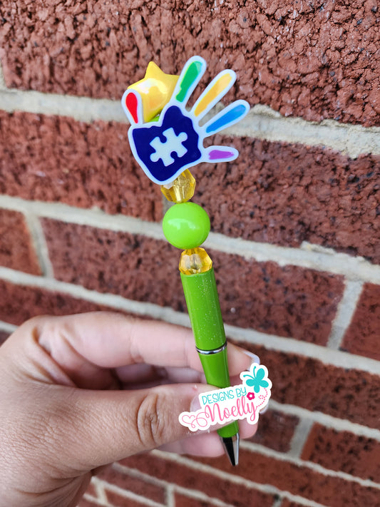Autism Custom Made Beaded Pens| Character Pens