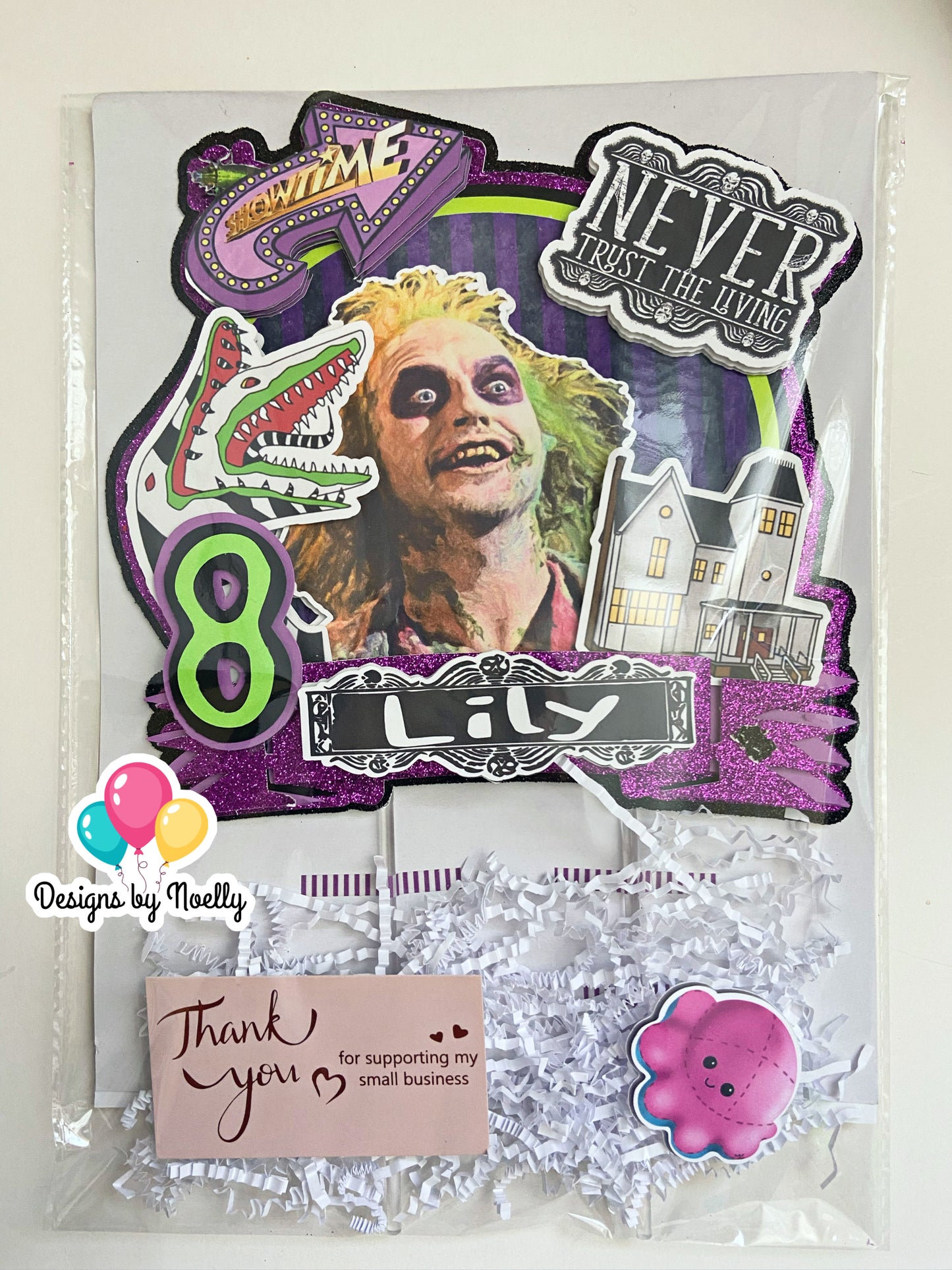 Beetlejuice Cake Topper