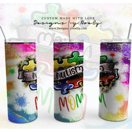 Autism Mom 20 oz Tumbler